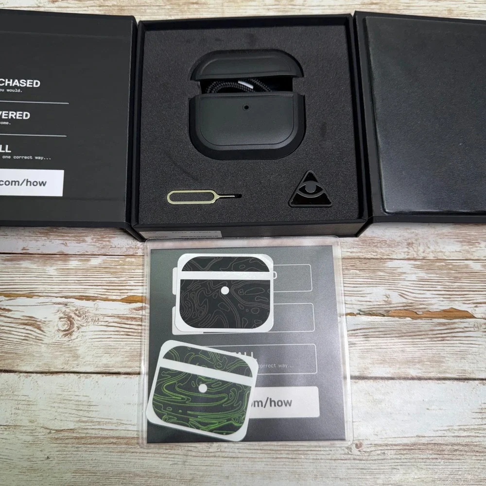 dbrand Grip Case Apple AirPods 3 Triple Black Protective Skin New Open Box